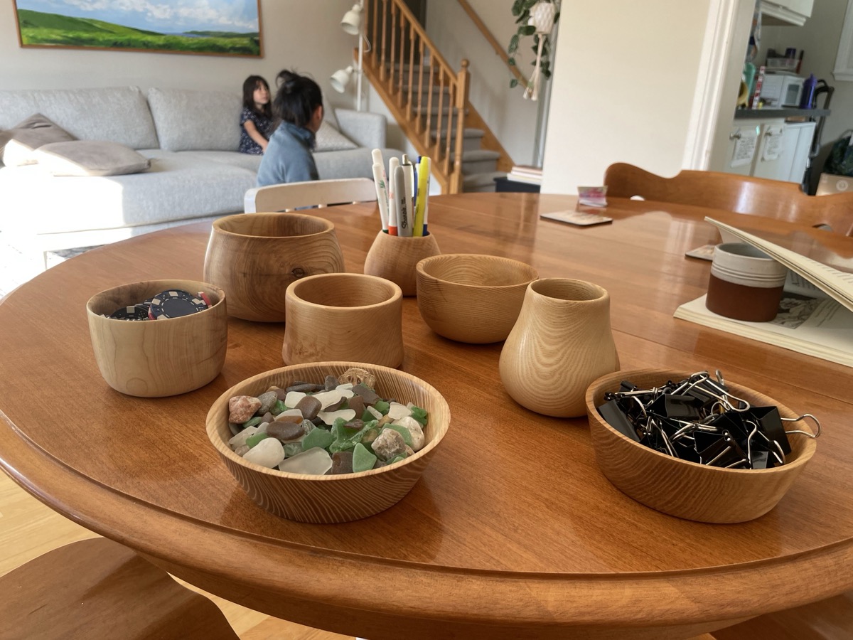 Bowls in use around the house
