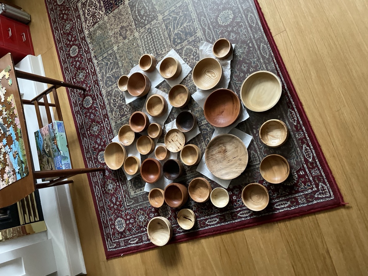 Full collection of bowls